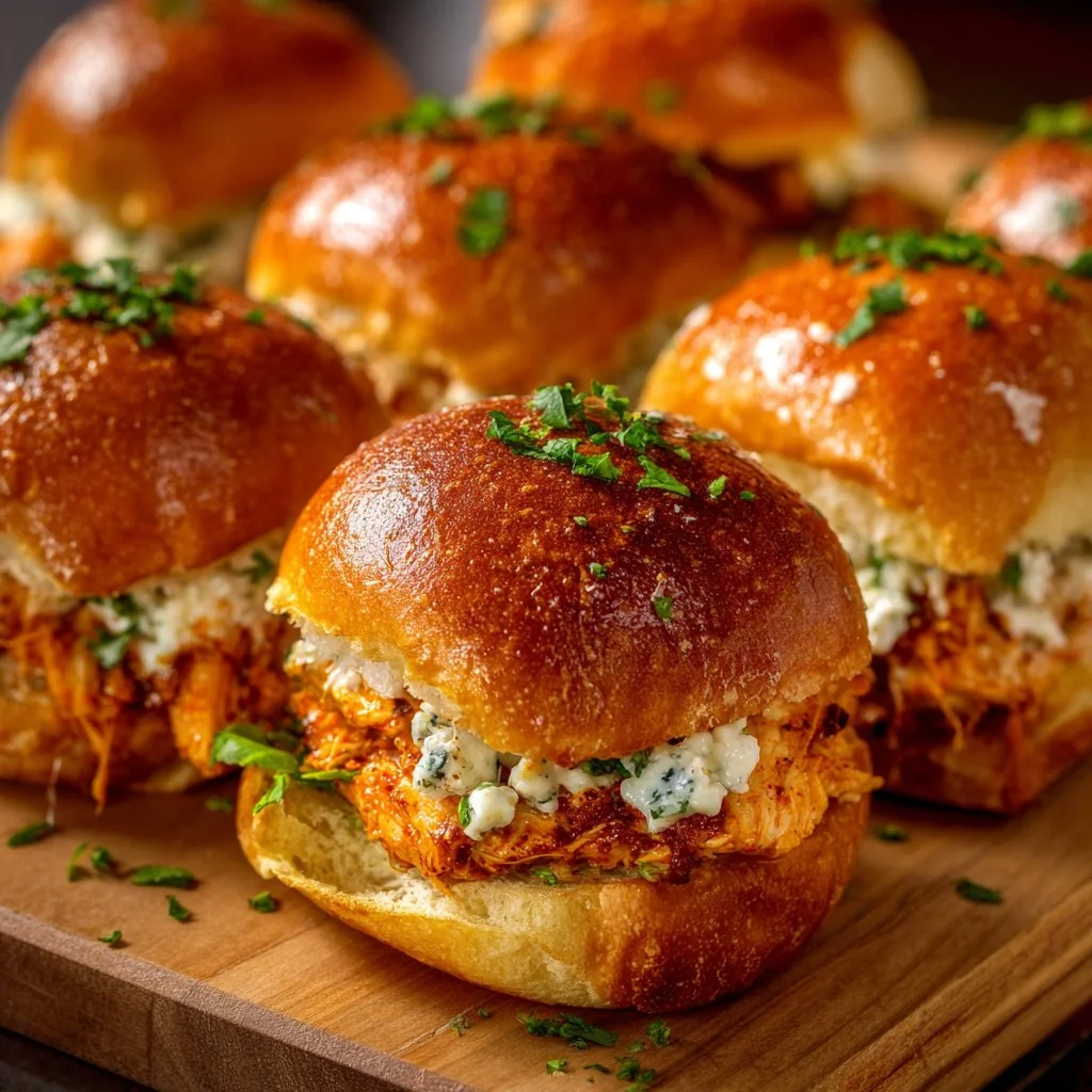 Spicy Buffalo Chicken Sliders