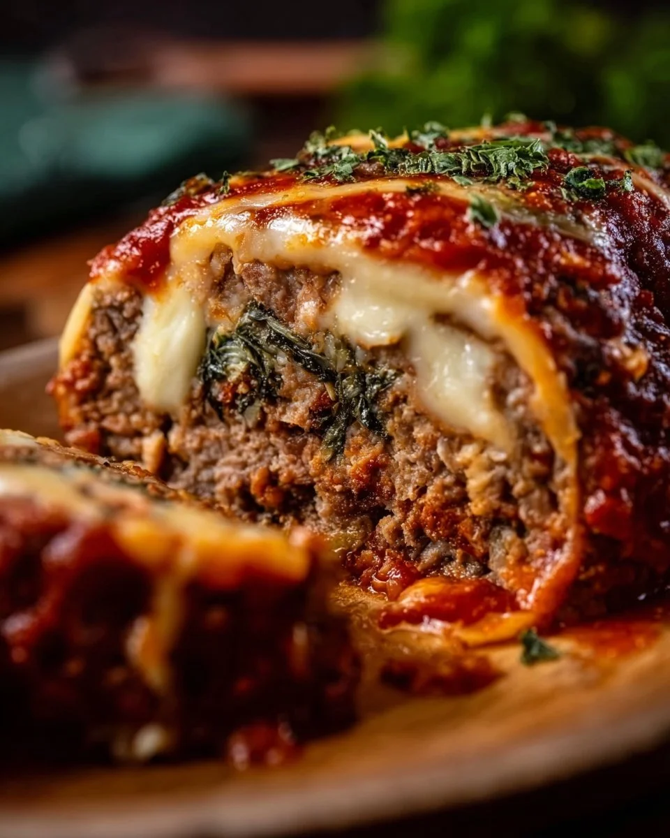 Stuffed Italian Meatloaf