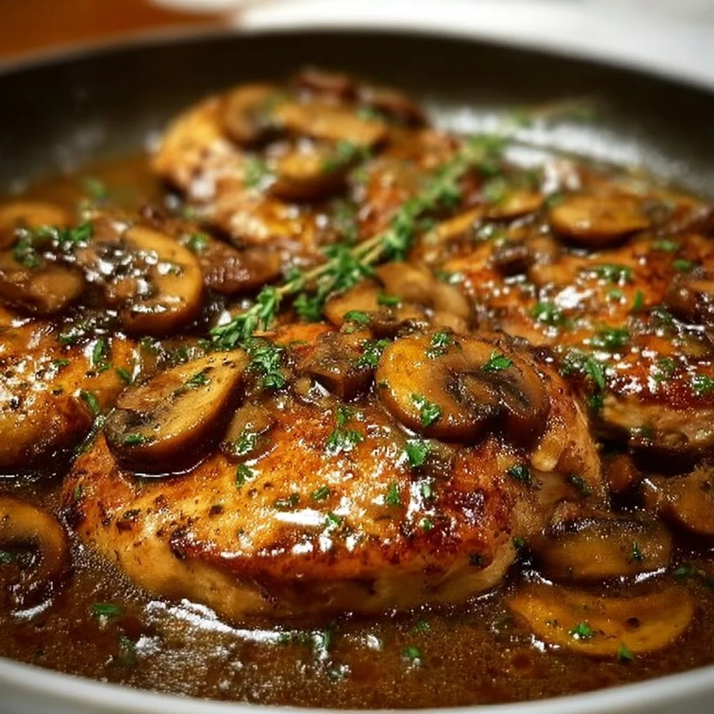Succulent Italian Braised Chicken Marsala