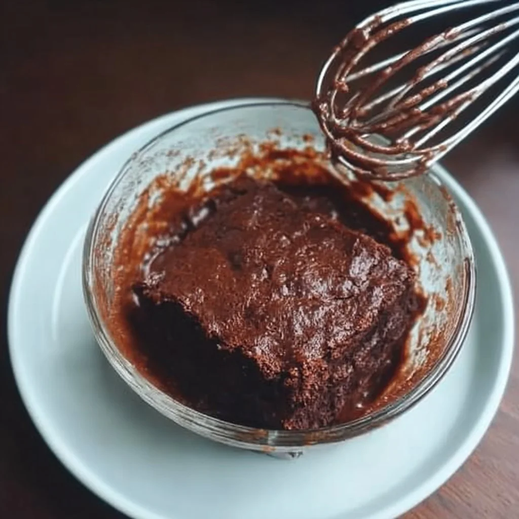 Delicious 3 ingredient brownies fresh out of the oven
