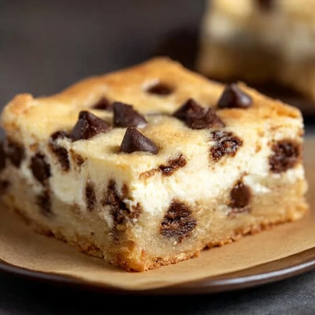 Chocolate Chip Cheesecake Blondies