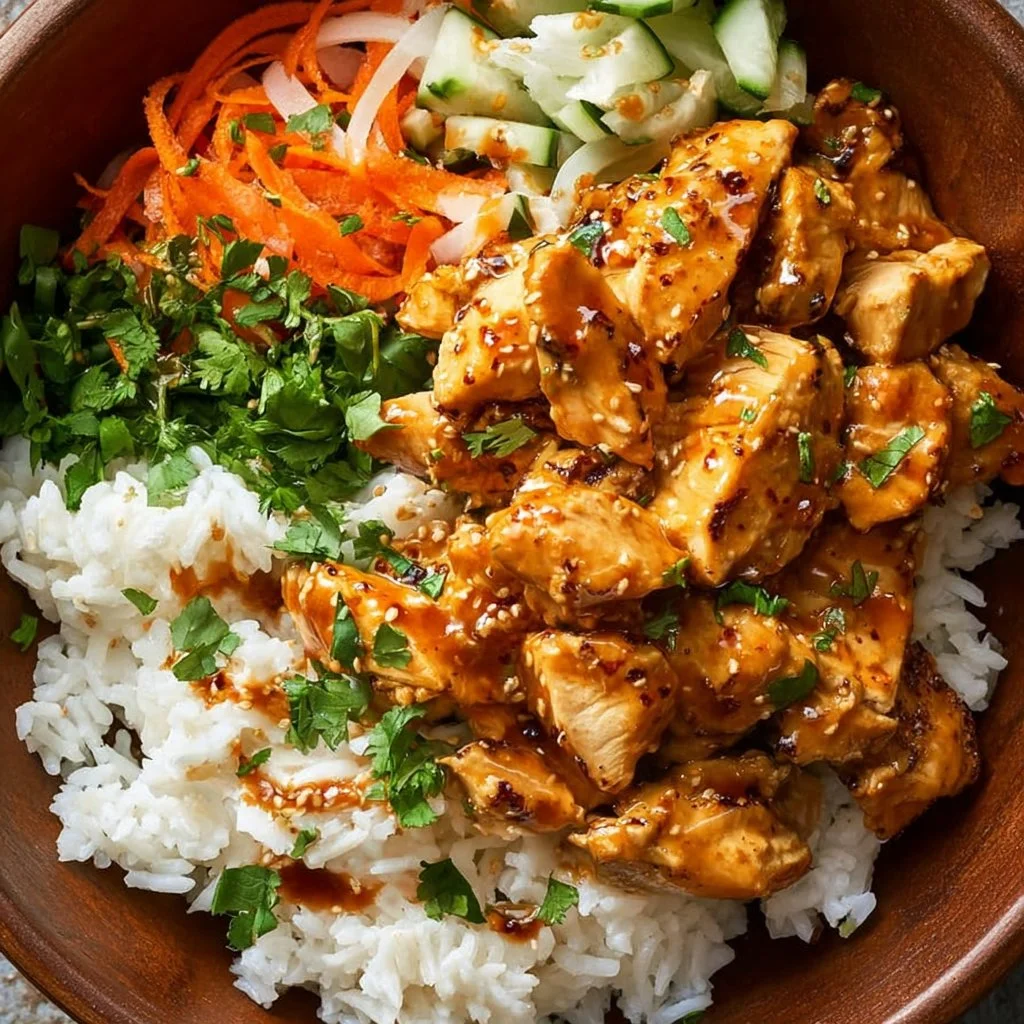 Coconut Chicken Rice Bowls