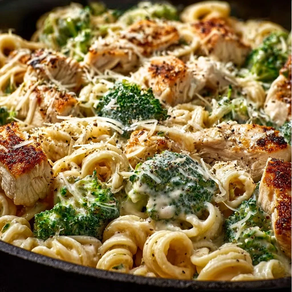 Creamy Rotisserie Chicken Broccoli Pasta