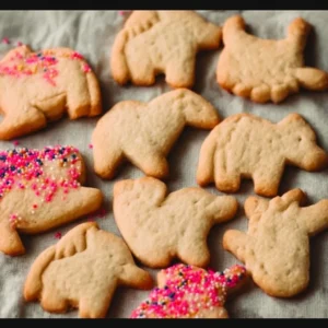 Gluten free animal crackers baked to perfection, a delightful snack for everyone.