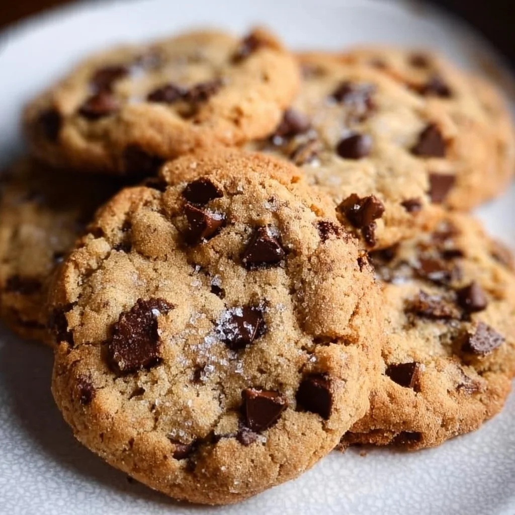 Gluten free chocolate chip cookies on a cooling rack