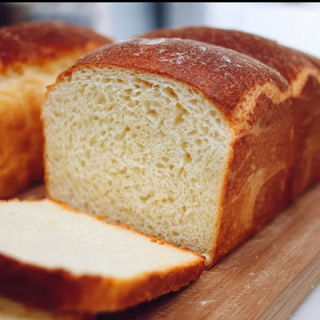 Gluten-free Japanese milk bread recipe with soft fluffy texture