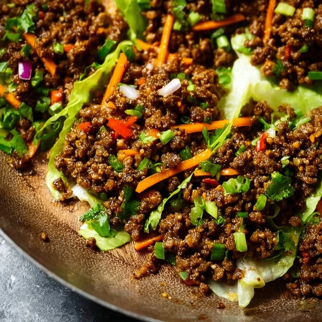 Ground Beef Lettuce Wraps