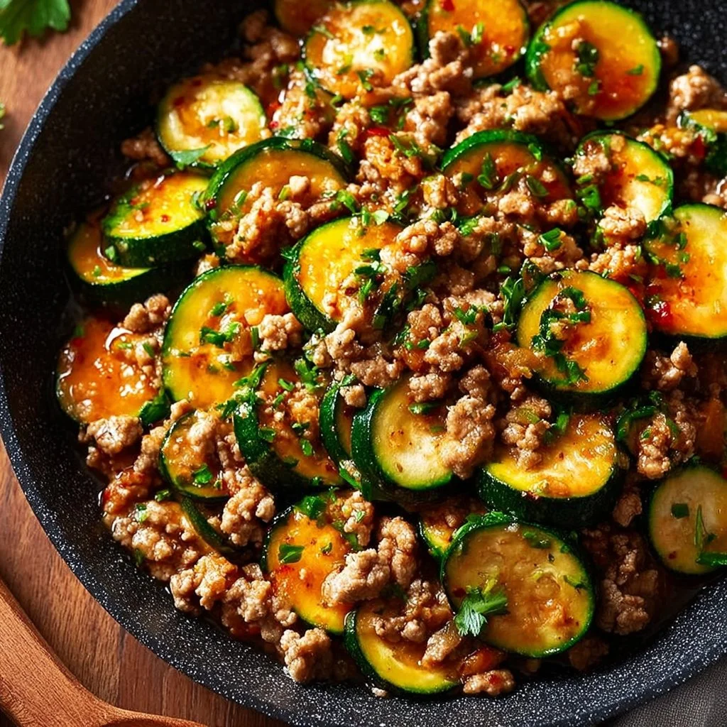 Ground Turkey and Zucchini Skillet