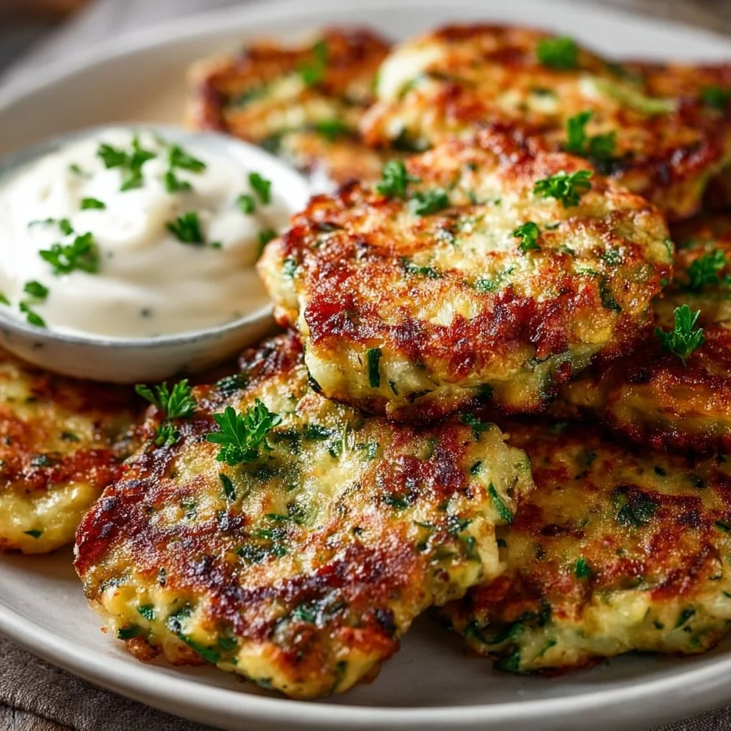 Healthy Zucchini Fritters Side Dish