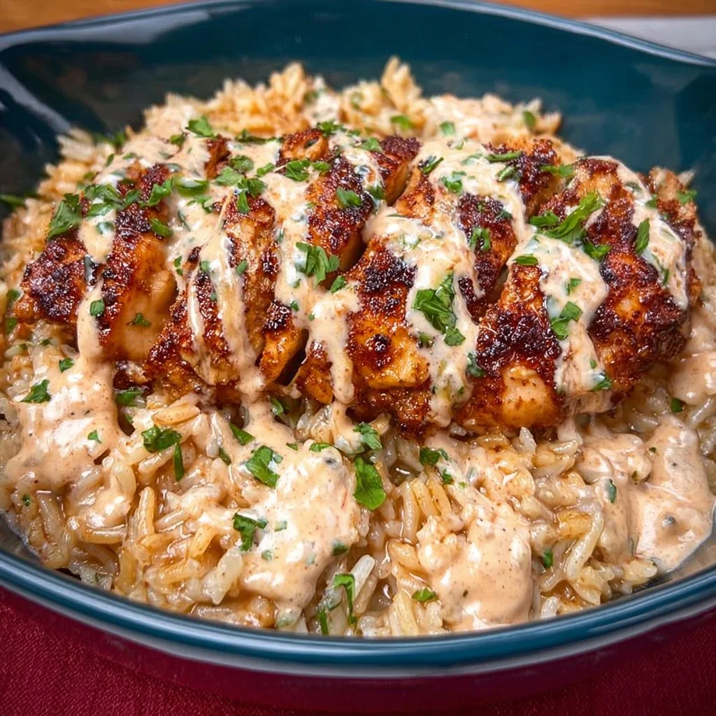 High Protein Creamy Cajun Chicken & Rice