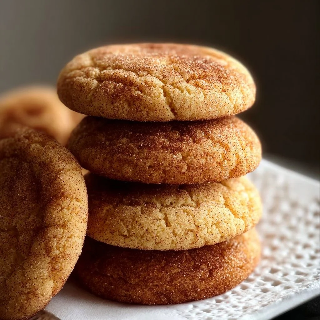 A batch of gluten free snickerdoodles with cinnamon sugar topping on a baking tray.