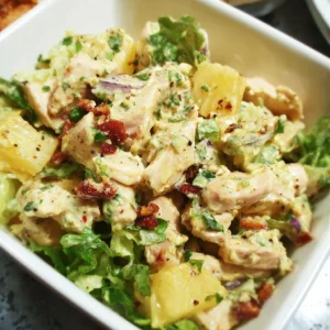 Delicious Pineapple Chicken Salad with fresh ingredients and vibrant colors