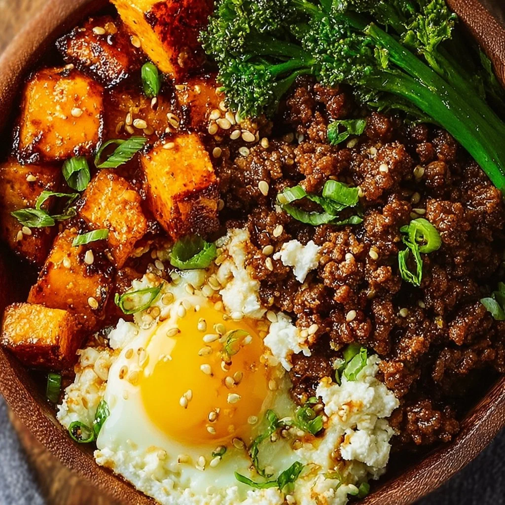 Viral Hot Honey Ground Beef Bowl — Meal Prep High Protein High Fiber